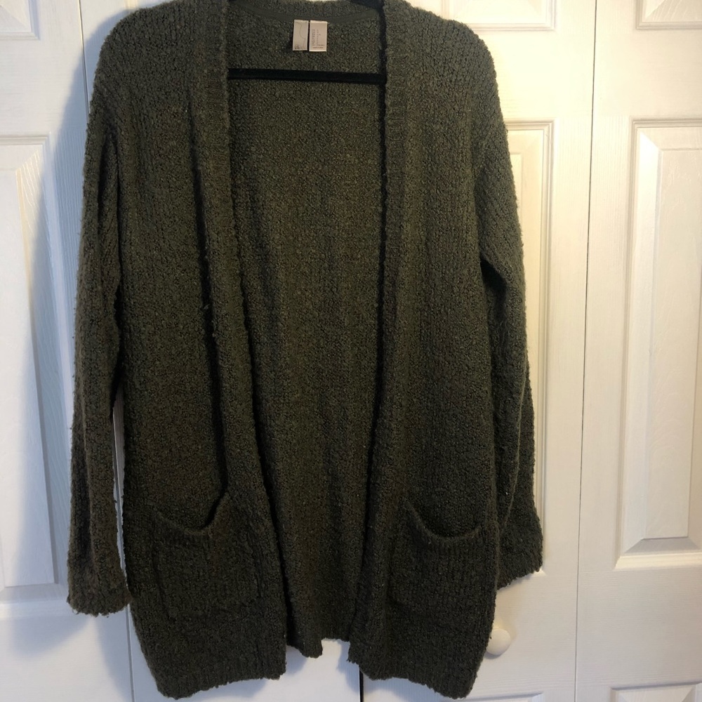 Forrest Green Knit Cardigan